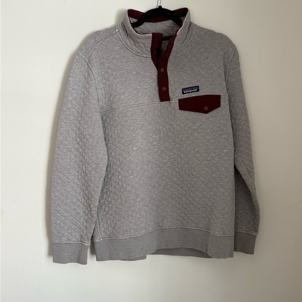 Patagonia Gray Quilted Sweater